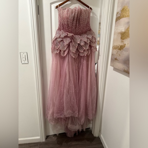 Sophie Couture HAND BEADED BLOOM MAXI DRESS - Picture 8 of 10